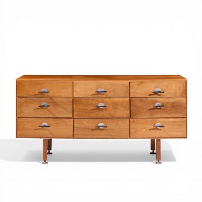 Jens Risom Jens Risom Mid Century Walnut 9 Drawer Dresser Credenza