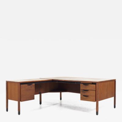 Jens Risom Jens Risom Mid Century Walnut Corner Desk