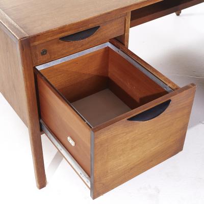 Jens Risom Jens Risom Mid Century Walnut Corner Desk