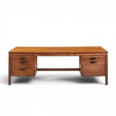 Jens Risom Jens Risom Mid Century Walnut Executive Desk