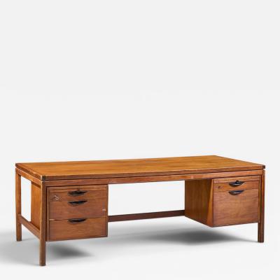 Jens Risom Jens Risom Mid Century Walnut Executive Desk
