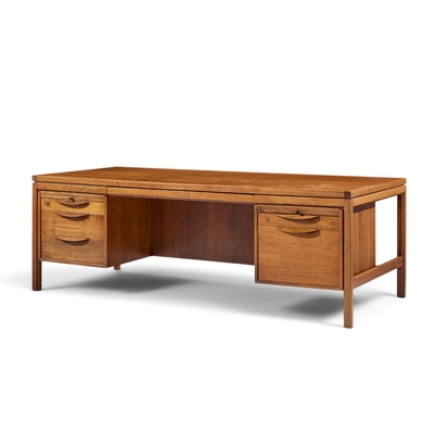 Jens Risom Jens Risom Mid Century Walnut Executive Desk
