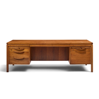 Jens Risom Jens Risom Mid Century Walnut Executive Desk