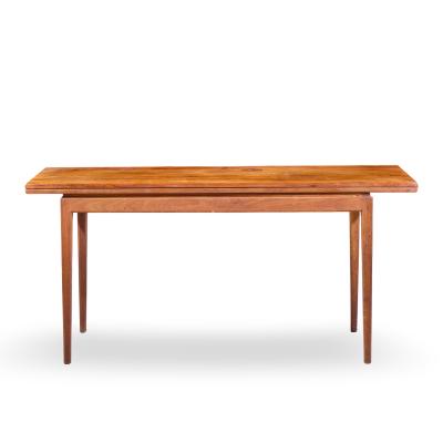 Jens Risom Jens Risom Mid Century Walnut Flip Top Console Dining Table