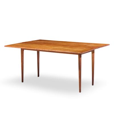 Jens Risom Jens Risom Mid Century Walnut Flip Top Console Dining Table