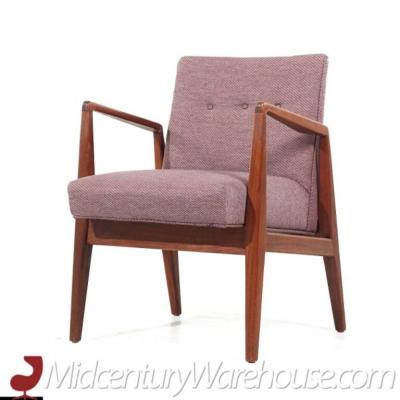 Jens Risom Jens Risom Mid Century Walnut Lounge Chair