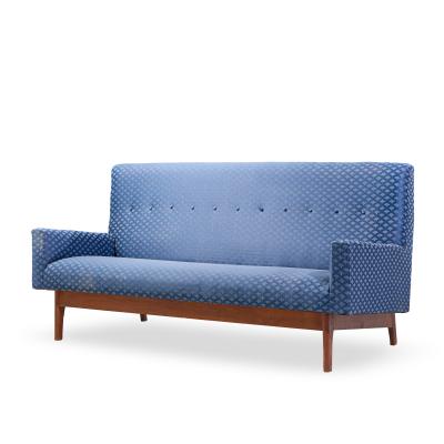 Jens Risom Jens Risom Mid Century Walnut Loveseat Sofa