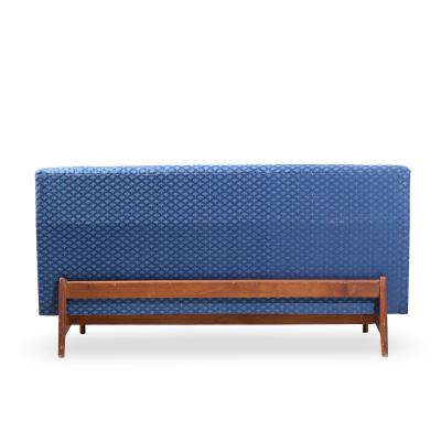 Jens Risom Jens Risom Mid Century Walnut Loveseat Sofa