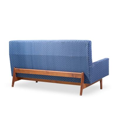 Jens Risom Jens Risom Mid Century Walnut Loveseat Sofa