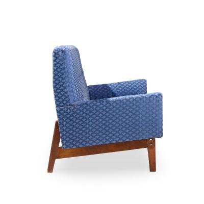 Jens Risom Jens Risom Mid Century Walnut Loveseat Sofa