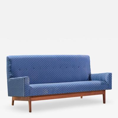 Jens Risom Jens Risom Mid Century Walnut Loveseat Sofa