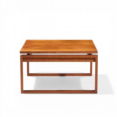 Jens Risom Jens Risom Mid Century Walnut Sled Leg Coffee Table