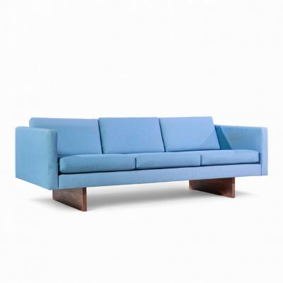 Jens Risom Jens Risom Mid Century Walnut Sofa Pair