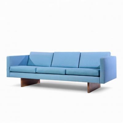 Jens Risom Jens Risom Mid Century Walnut Sofa Pair