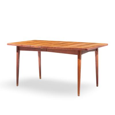 Jens Risom Jens Risom Mid Century Walnut Surfboard Expanding Dining Table with 2 Leaves