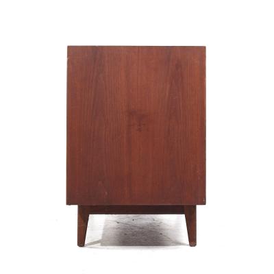 Jens Risom Jens Risom Mid Century Walnut Tambour Door Credenza and Hutch
