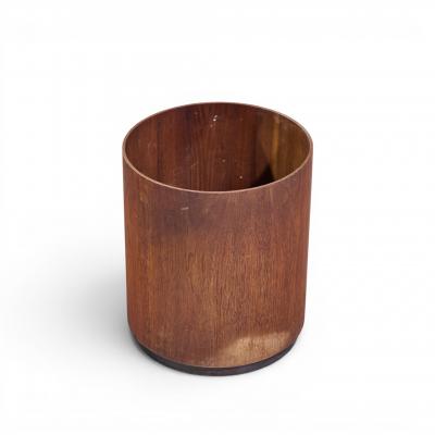 Jens Risom Jens Risom Mid Century Walnut Waste Basket