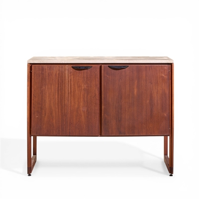 Jens Risom Jens Risom Mid Century Walnut and Marble Top Credenza