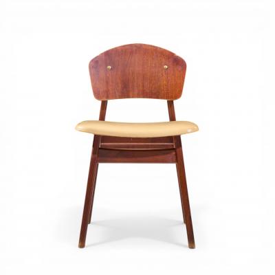 Jens Risom Jens Risom Model C 275 Mid Century Walnut Dining Chairs Set of 4