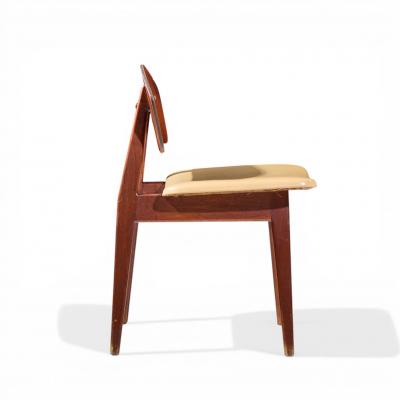 Jens Risom Jens Risom Model C 275 Mid Century Walnut Dining Chairs Set of 4