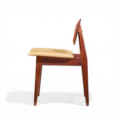 Jens Risom Jens Risom Model C 275 Mid Century Walnut Dining Chairs Set of 4