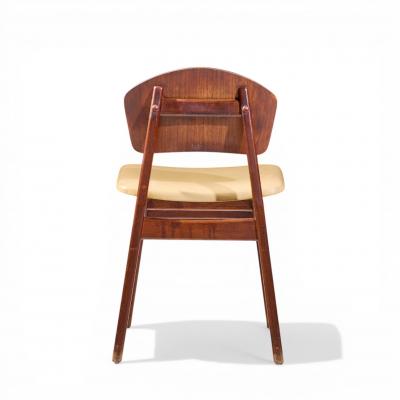 Jens Risom Jens Risom Model C 275 Mid Century Walnut Dining Chairs Set of 4