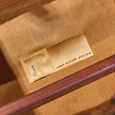 Jens Risom Jens Risom Model C 275 Mid Century Walnut Dining Chairs Set of 4