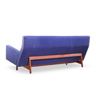 Jens Risom Jens Risom Model U 150 Mid Century Walnut Bracket Back Sofa