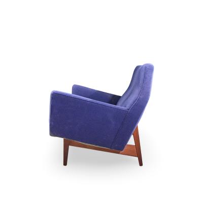 Jens Risom Jens Risom Model U 150 Mid Century Walnut Bracket Back Sofa