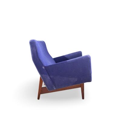 Jens Risom Jens Risom Model U 150 Mid Century Walnut Bracket Back Sofa