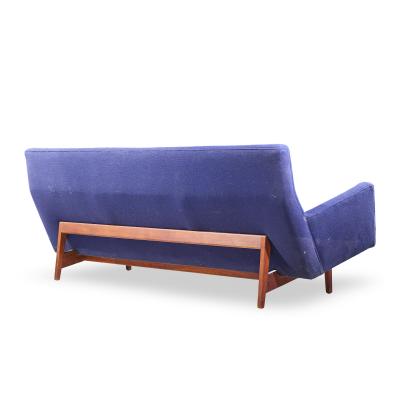 Jens Risom Jens Risom Model U 150 Mid Century Walnut Bracket Back Sofa