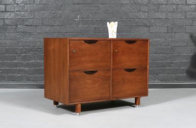 Jens Risom Jens Risom Walnut Filing Cabinet