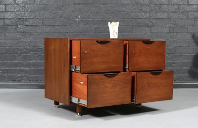 Jens Risom Jens Risom Walnut Filing Cabinet