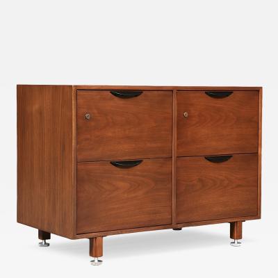 Jens Risom Jens Risom Walnut Filing Cabinet