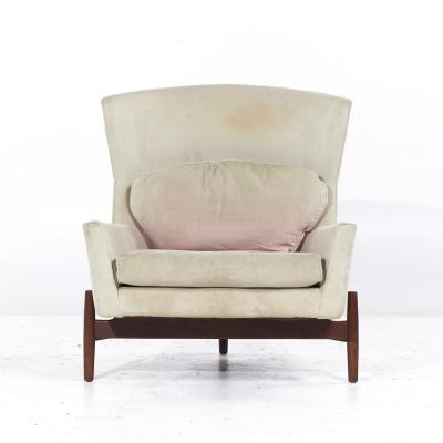 Jens Risom Jens Risom for Jens Risom Design Mid Century Walnut Big Chair