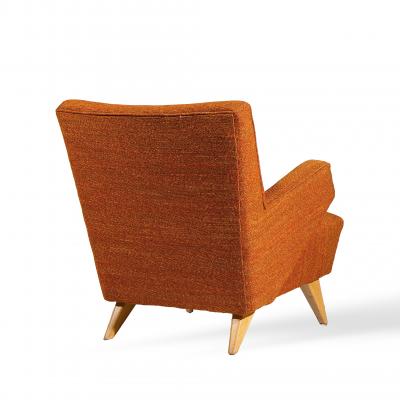 Jens Risom Jens Risom for Knoll Mid Century Lounge Chairs Pair