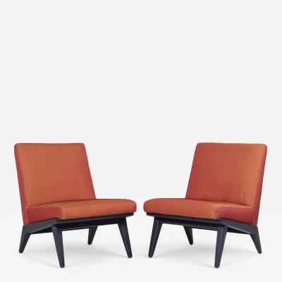 Jens Risom Jens Risom for Knoll Mid Century Slipper Chairs Pair