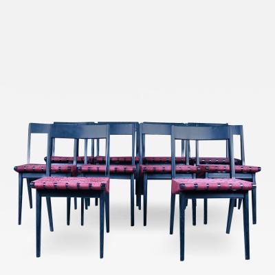 Jens Risom Mid Century Jens Risom Knoll Side Dining Room Chairs Model 666