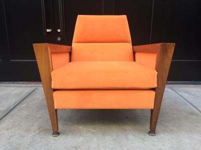 Jens Risom Mid Century Modern Lounge Chair Manner of Jens Risom