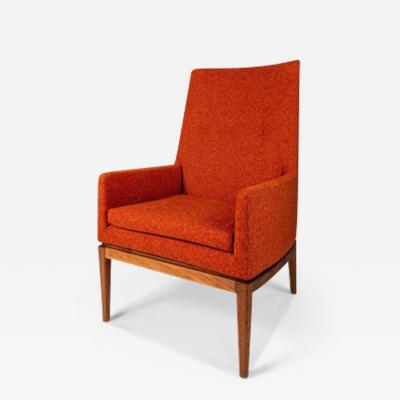 Jens Risom Mid Century Modern Model 1140 High Back Lounge Chair