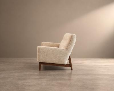 Jens Risom Mid Century Modern Walnut Floating Sofa Model U 150 by Jens Risom circa 1950s