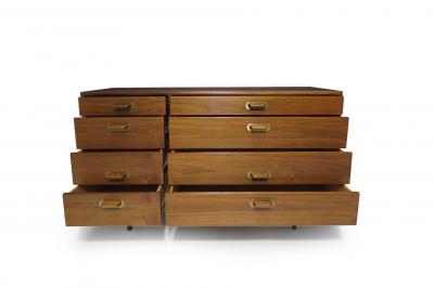 Jens Risom Mid century Jens Risom Walnut Eight Drawer Dresser