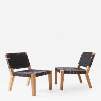 Jens Risom PAIR OF VINTAGE WEBBED CHAIRS