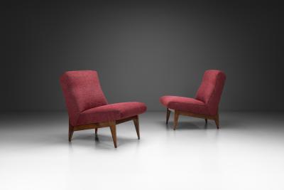 Jens Risom Pair of Lounge Chairs by Jens Risom Attr United States ca 1950s