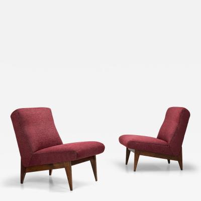 Jens Risom Pair of Lounge Chairs by Jens Risom Attr United States ca 1950s
