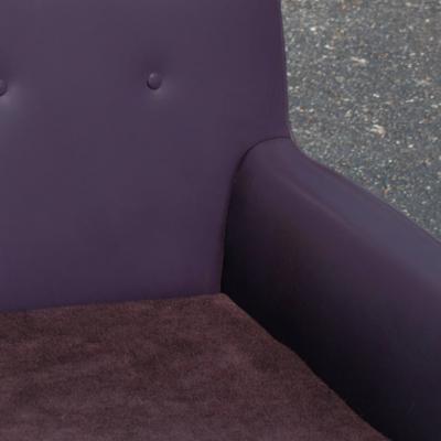Jens Risom Pair of Vintage Jens Risom Walnut Swivel Lounge Armchairs