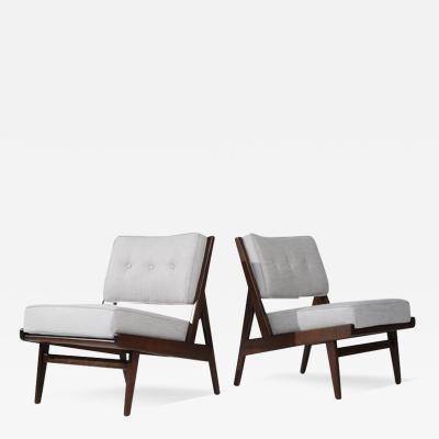 Jens Risom Rare Slipper Chairs by Jens Risom for Risom Inc C 1950s