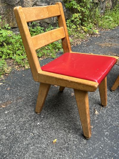 Jens Risom SET OF 10 MID CENTURY WOOD CHILD CHAIRS ATTRIBUTED TO JENS RISOM