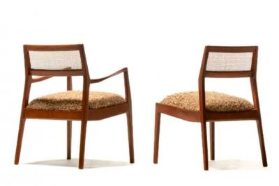 Jens Risom Set of 8 Fully Restored Jens Risom Mid Century Modern Playboy Dining Chairs