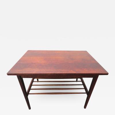 Jens Risom Stylish Mid Century Modern Walnut End Table by Jens Risom